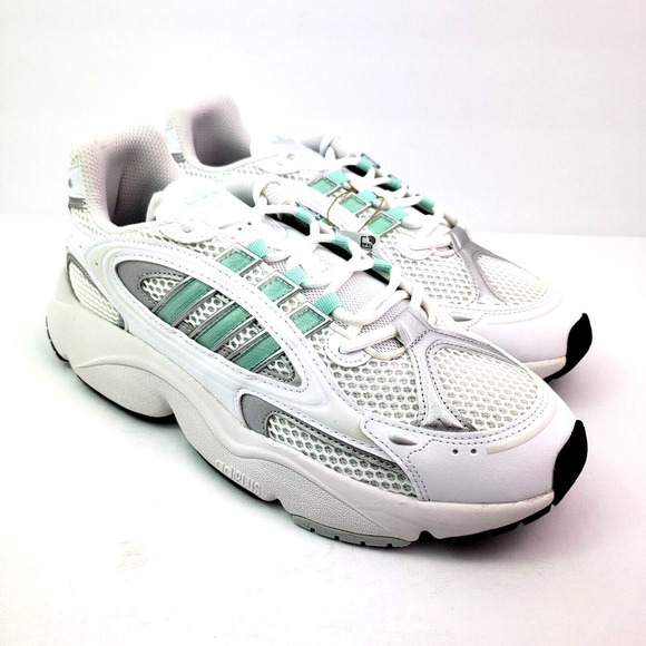 Adidas Ozmillen Mens Size 10 White Clear Mint Silver Running Sneaker Shoes IF656 - Picture 1 of 13